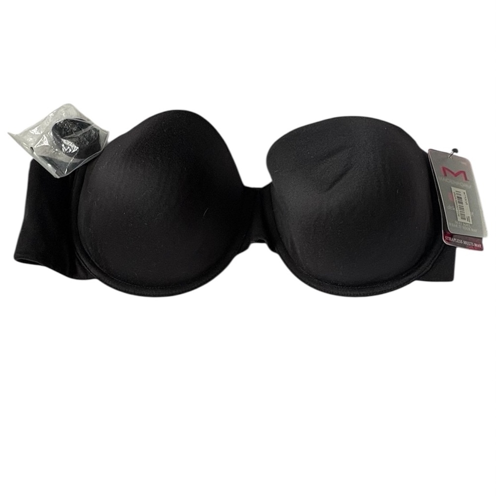 Maidenform Women’s NWT Black Underwire Strapless Multi Way 38D Bra